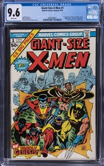 1975 Marvel Comics "Giant-Size X-Men #1 - (1st Appearance of New X-Men, 2nd Full Appearance of Wolverine) - CGC 9.6 White Pages 